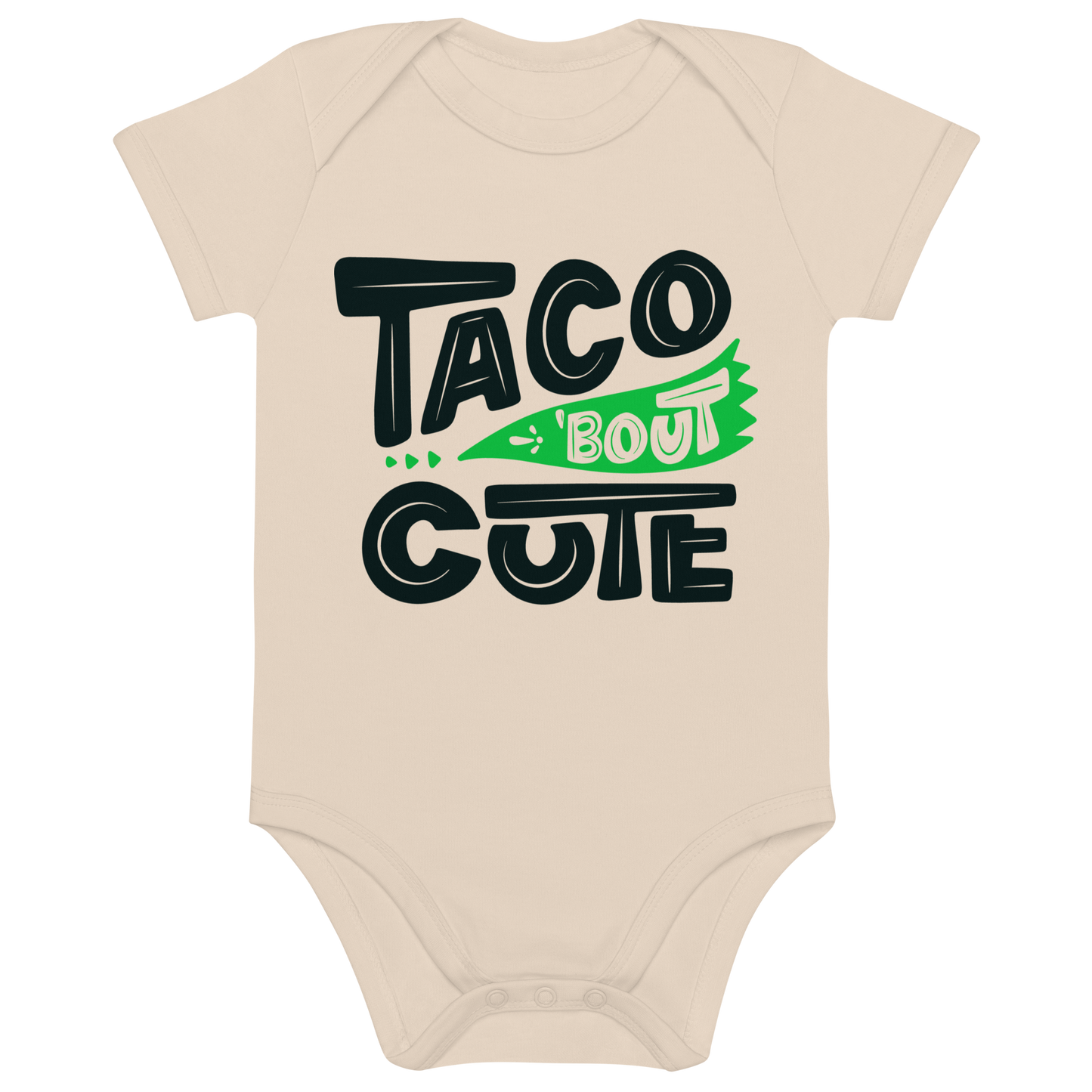 Taco 'Bout Cute - Organic cotton baby bodysuit