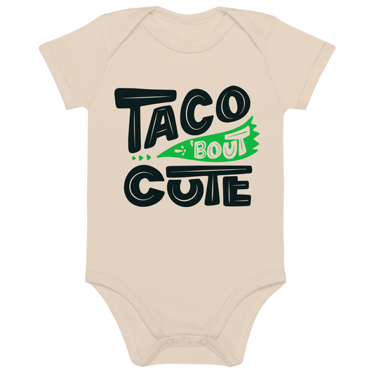 Taco 'Bout Cute - Organic cotton baby bodysuit