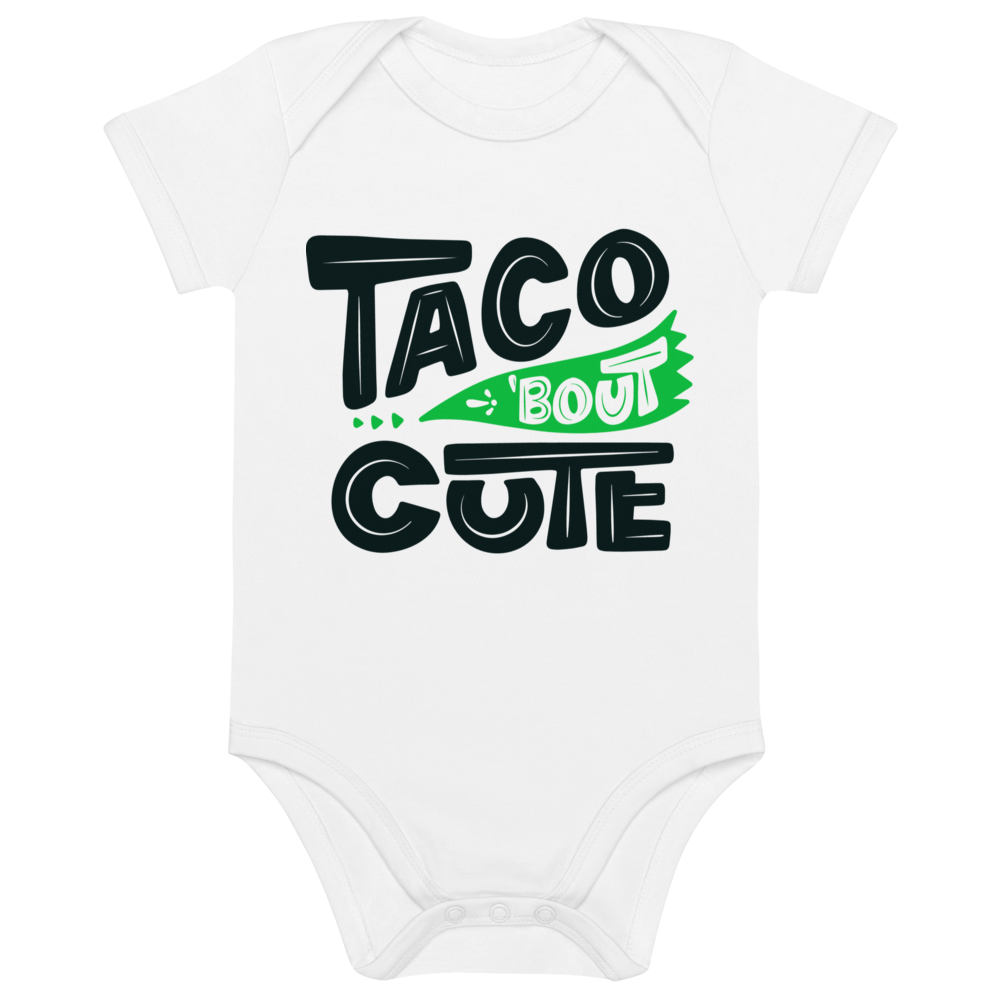 Taco 'Bout Cute - Organic cotton baby bodysuit