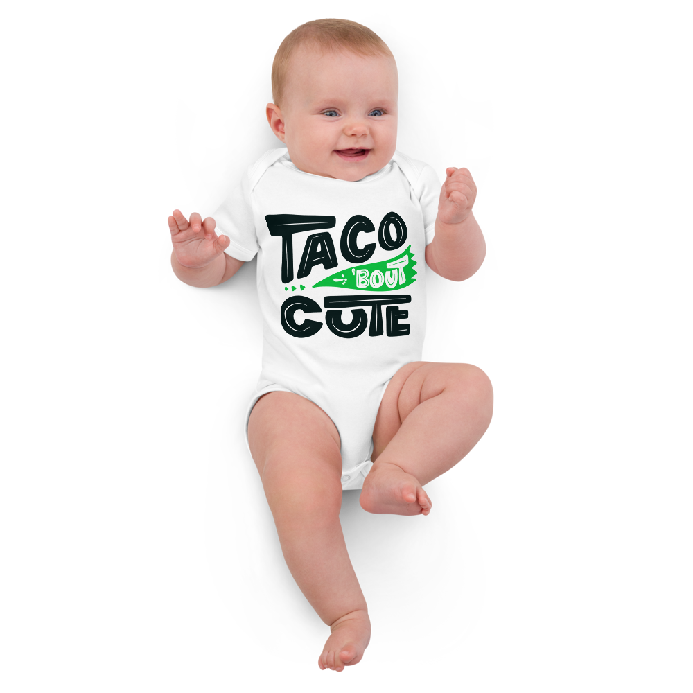 Taco 'Bout Cute - Organic cotton baby bodysuit