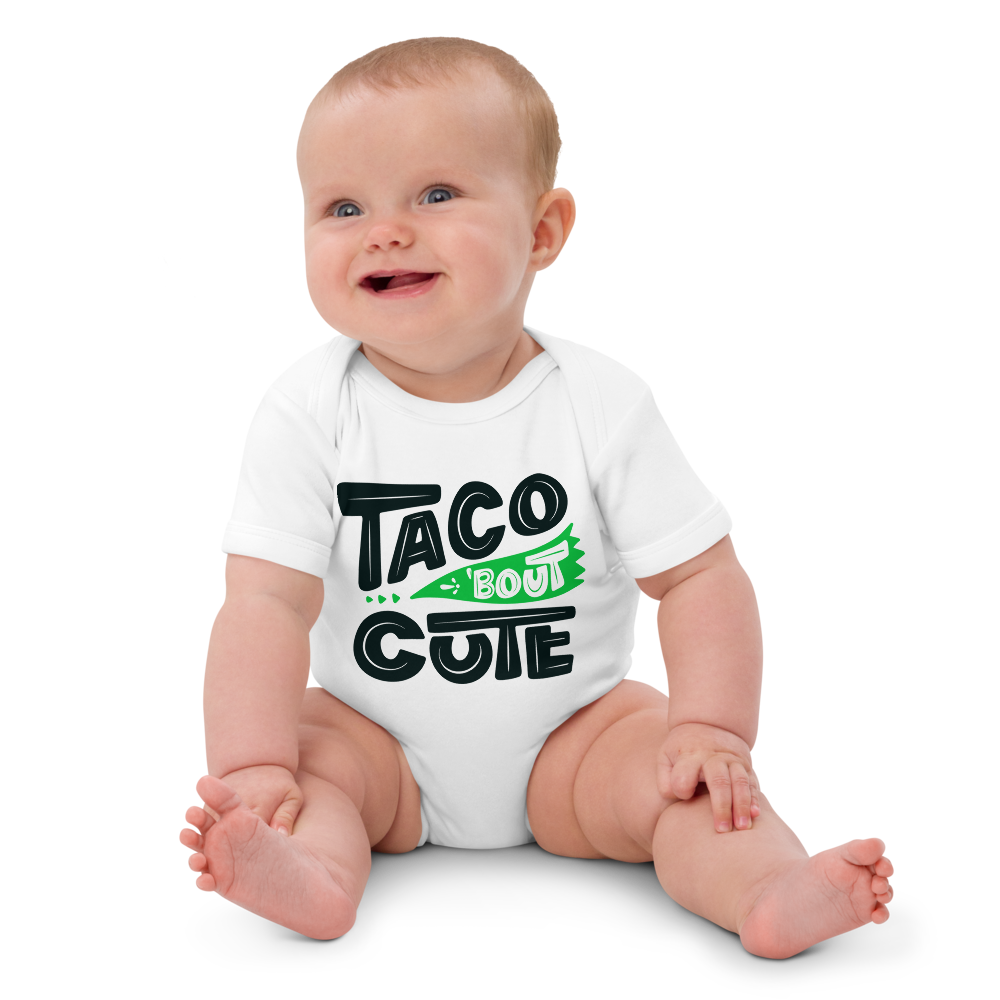 Taco 'Bout Cute - Organic cotton baby bodysuit