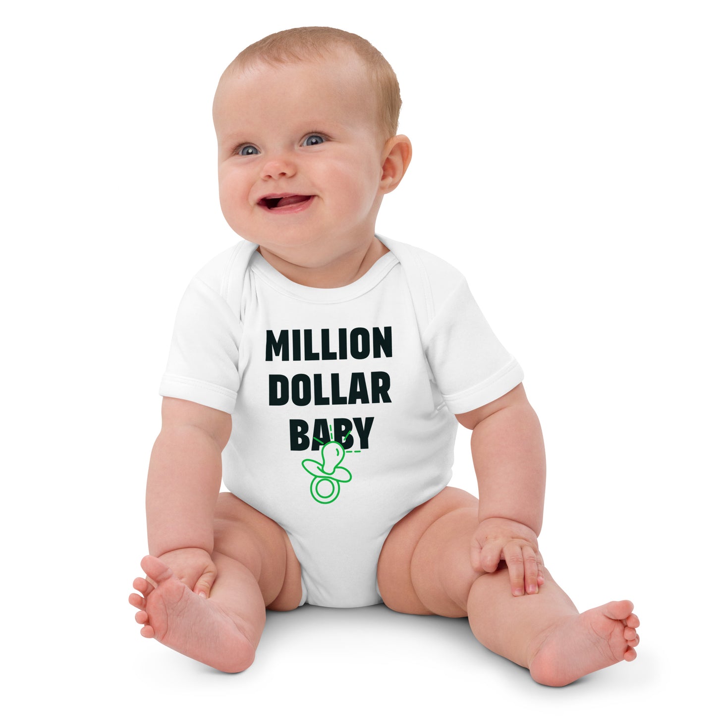 Million Dollar Baby - Organic cotton baby bodysuit