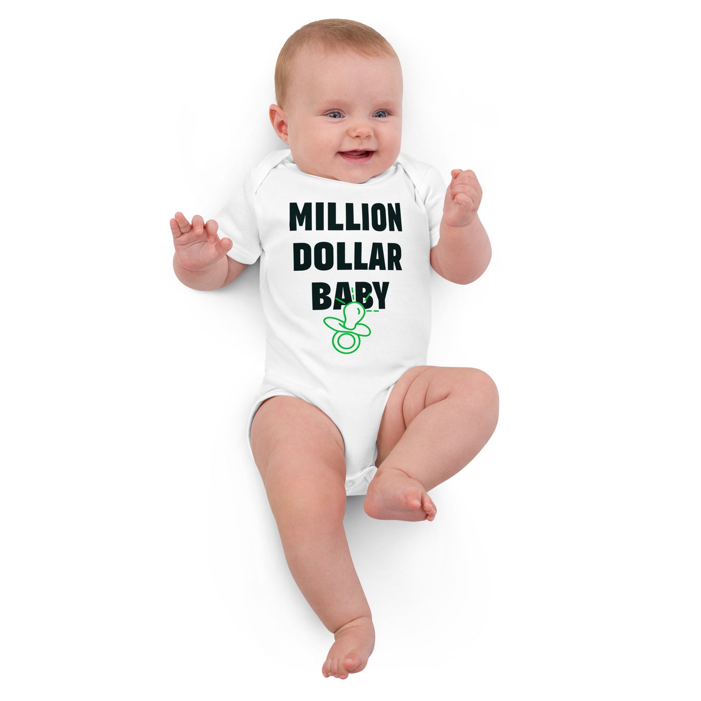 Million Dollar Baby - Organic cotton baby bodysuit