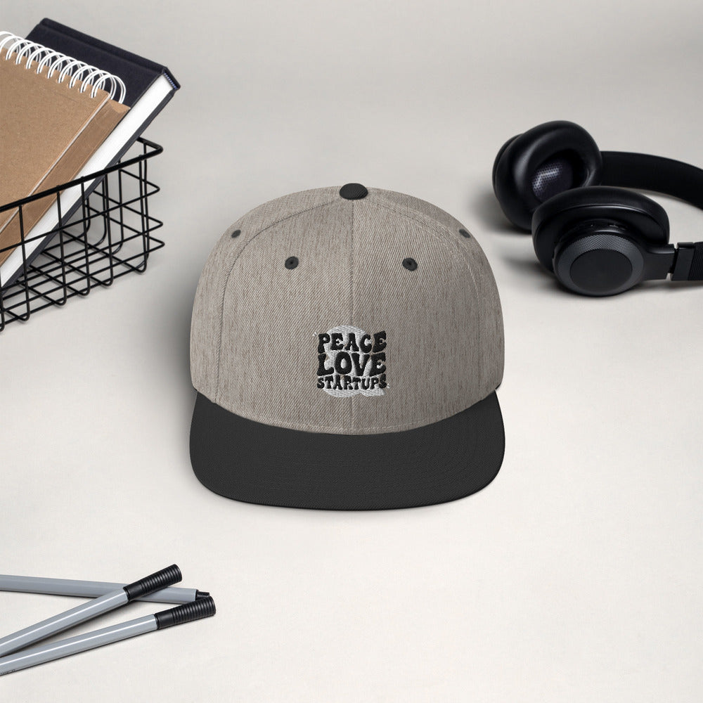 Peace, Love & Startups - Snapback Hat